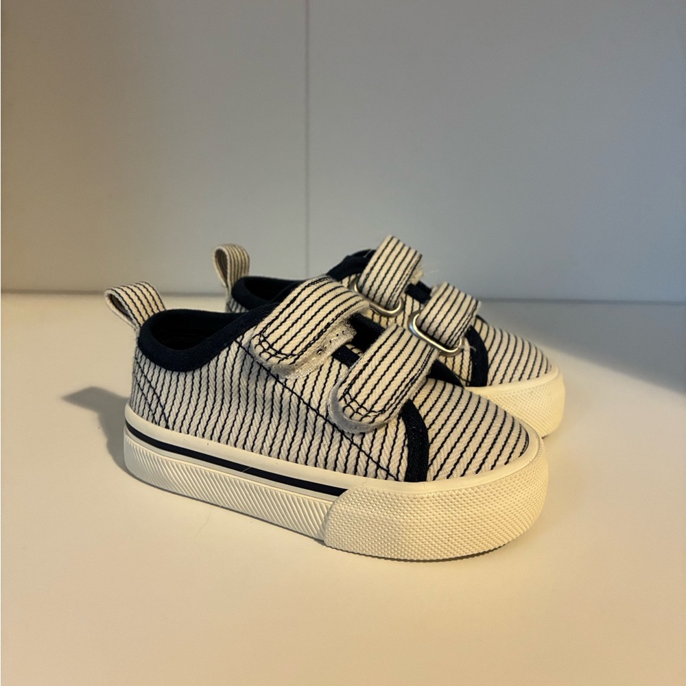 H&M Navy Striped Sneakers for Toddler (size 4/5)